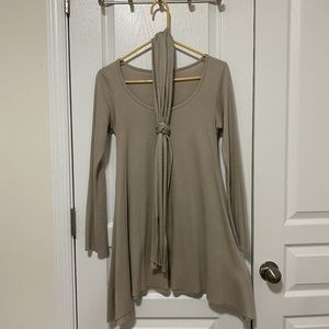 vintage unbalance t shirts and scarf set